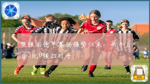 樊振东德甲赛场强势归来，两个月后3比0横扫对手